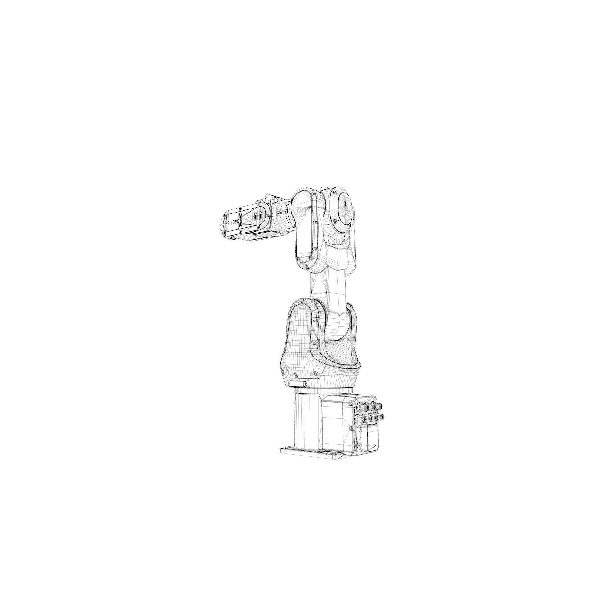 Robotic Arm ABB irb 1090 - Rigged Game-Ready 3D Model