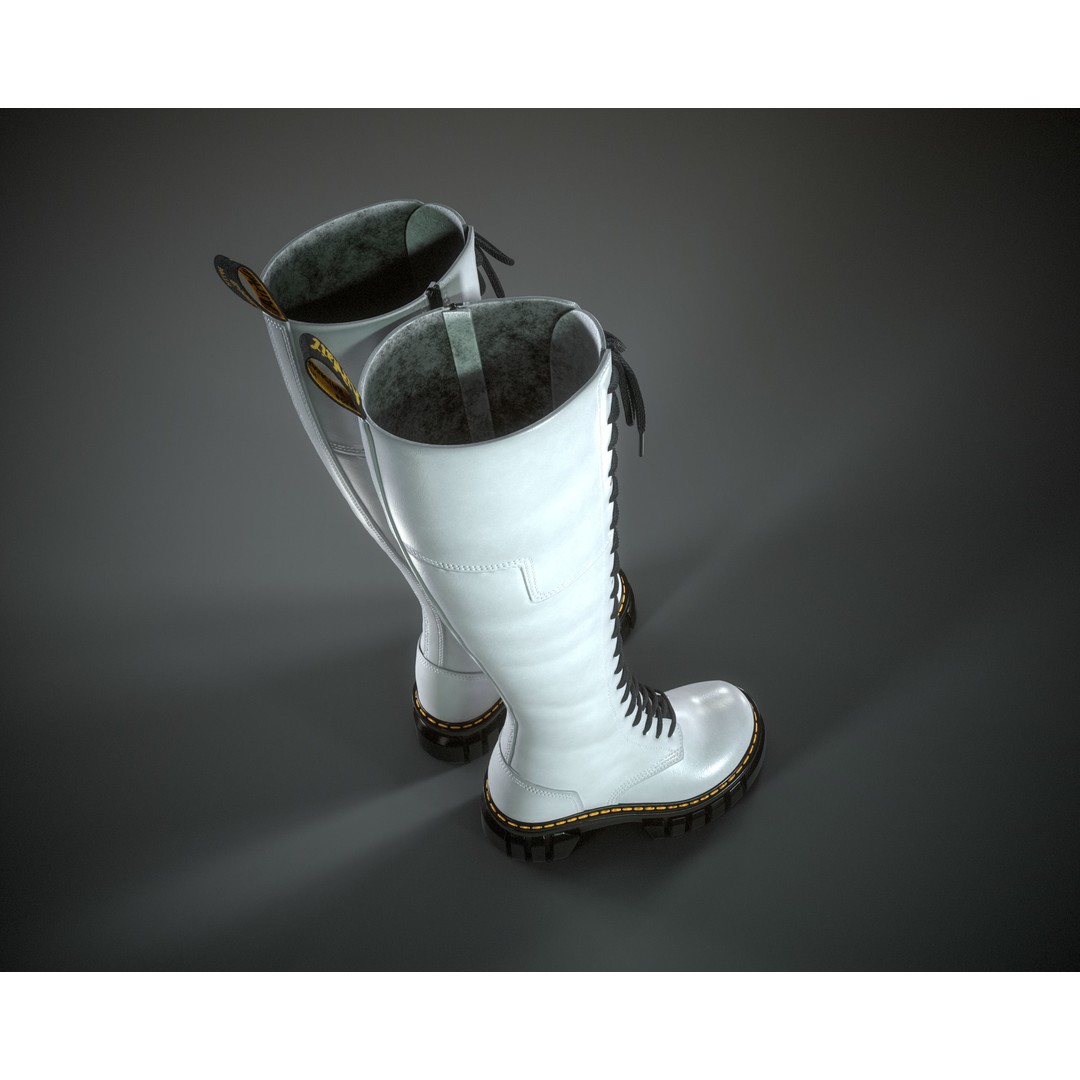 Dr. Martens Audrick 20 Eye 3D Model – Low Poly Game Asset, FBX & OBJ - View 15