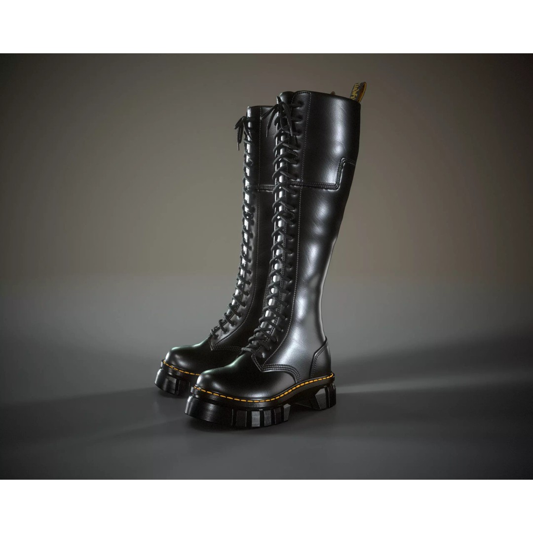 Dr. Martens Audrick 20 Eye 3D Model – Low Poly Game Asset, FBX & OBJ - View 2