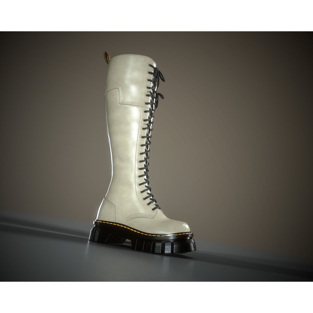 Dr. Martens Audrick 20 Eye 3D Model – Low Poly Game Asset, FBX & OBJ - View 20