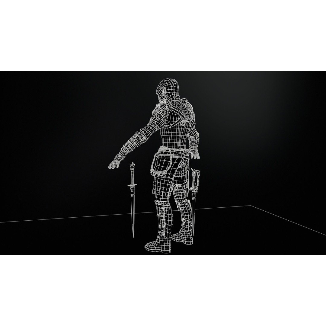 SkinnyOrc 3D Model – Low Poly Character, Rigged with Animations - View 14