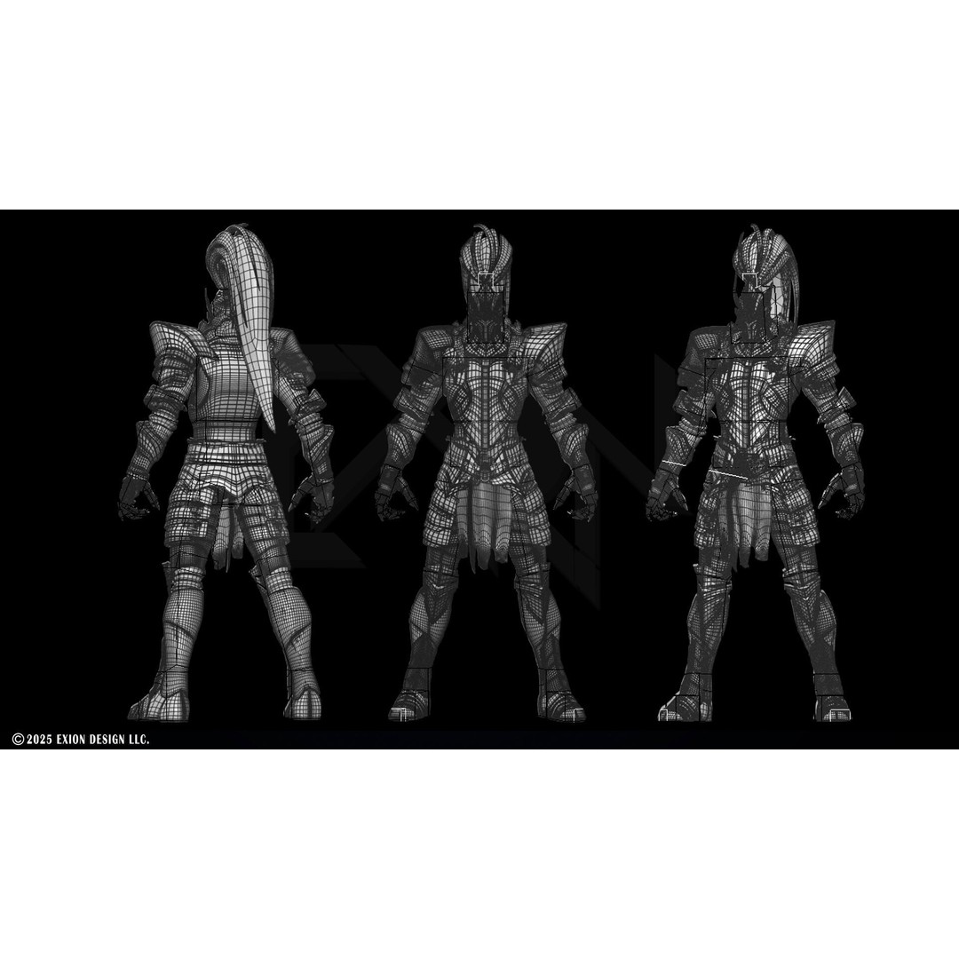 Igris 3D Model – Semi-Rigged Character from Solo Leveling, FBX, Blender - View 12