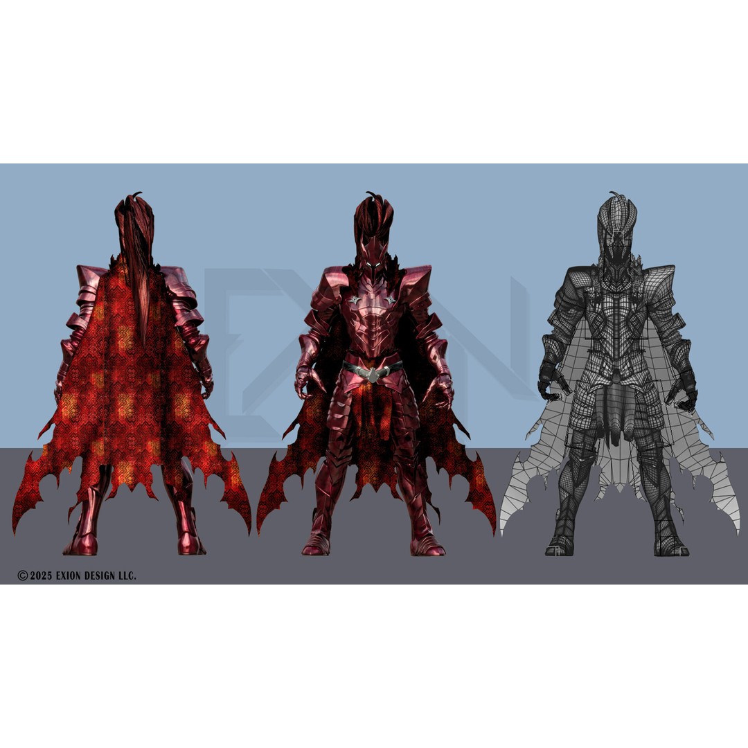 Igris 3D Model – Semi-Rigged Character from Solo Leveling, FBX, Blender - View 13