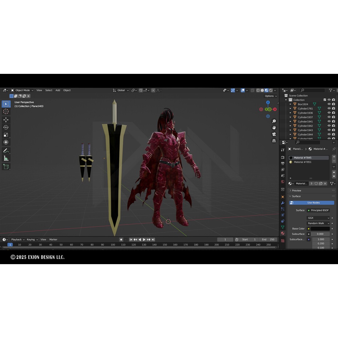 Igris 3D Model – Semi-Rigged Character from Solo Leveling, FBX, Blender - View 17