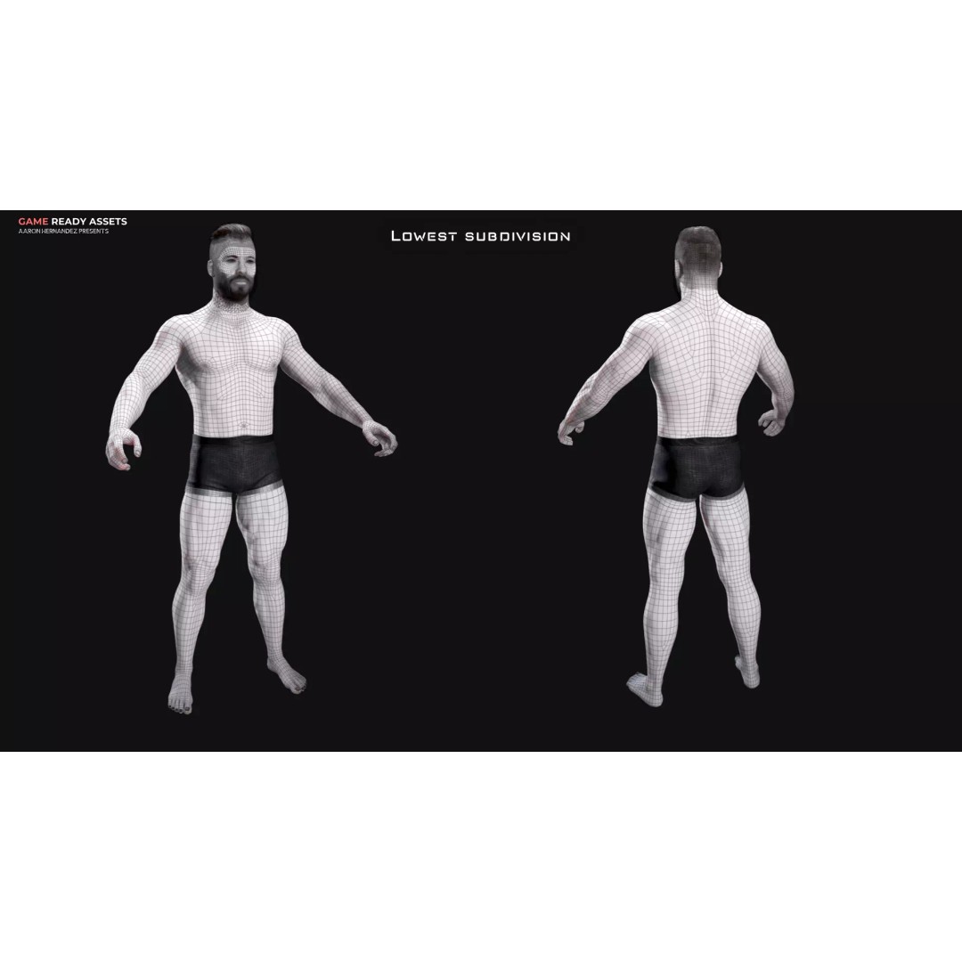 Realistic Military Base Male Character 3D Model – Low Poly Rigged Asset for Games - View 11