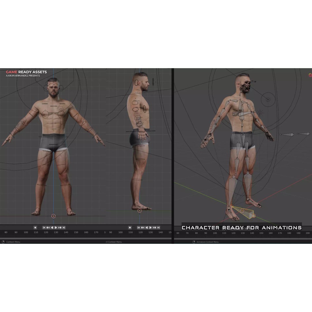 Realistic Military Base Male Character 3D Model – Low Poly Rigged Asset for Games - View 28