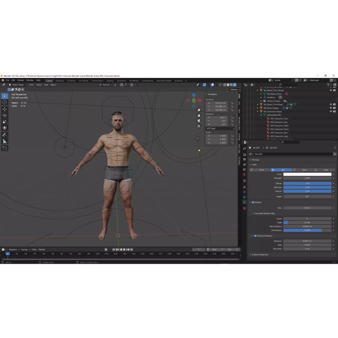 Realistic Military Base Male Character 3D Model – Low Poly Rigged Asset for Games - View 33