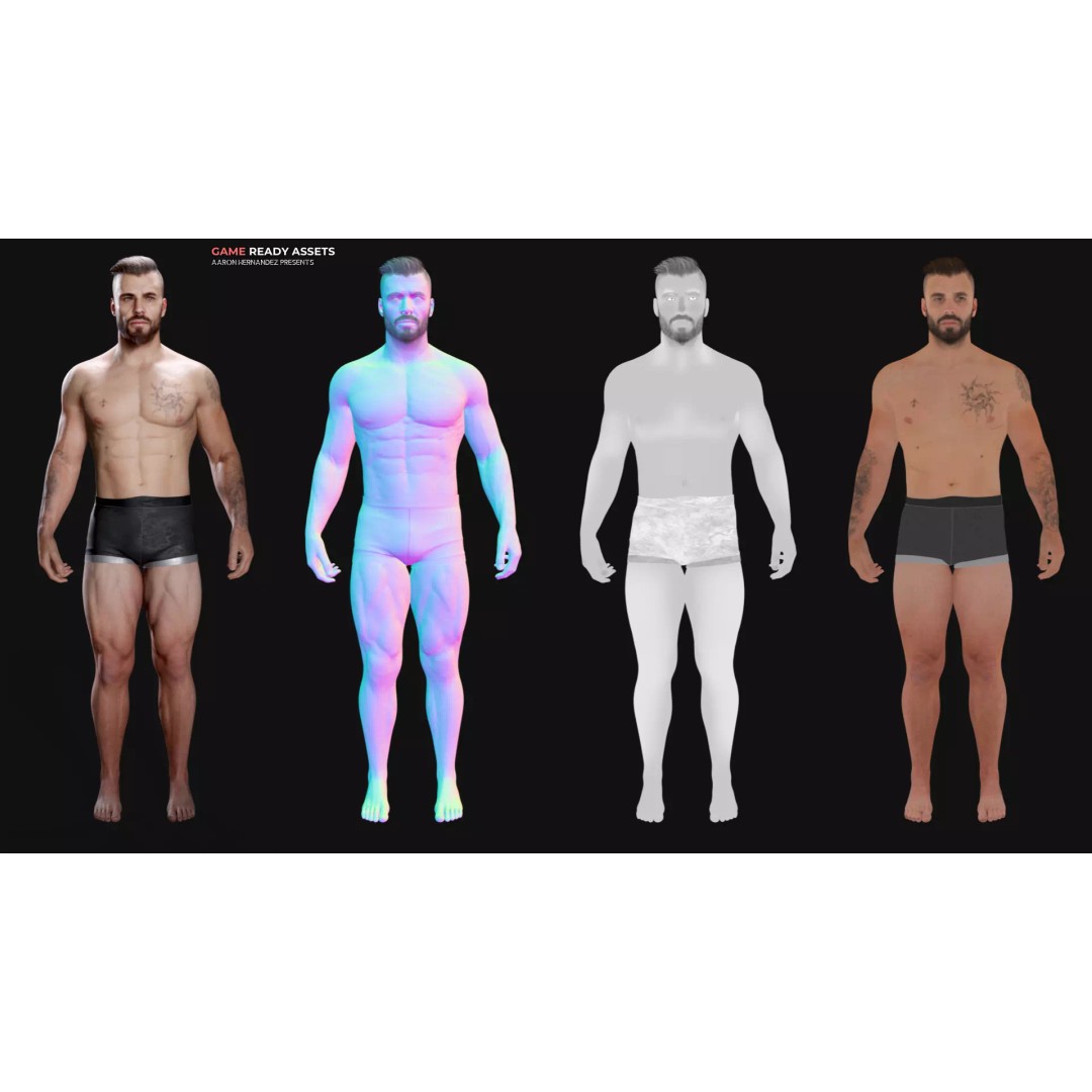 Realistic Military Base Male Character 3D Model – Low Poly Rigged Asset for Games - View 9