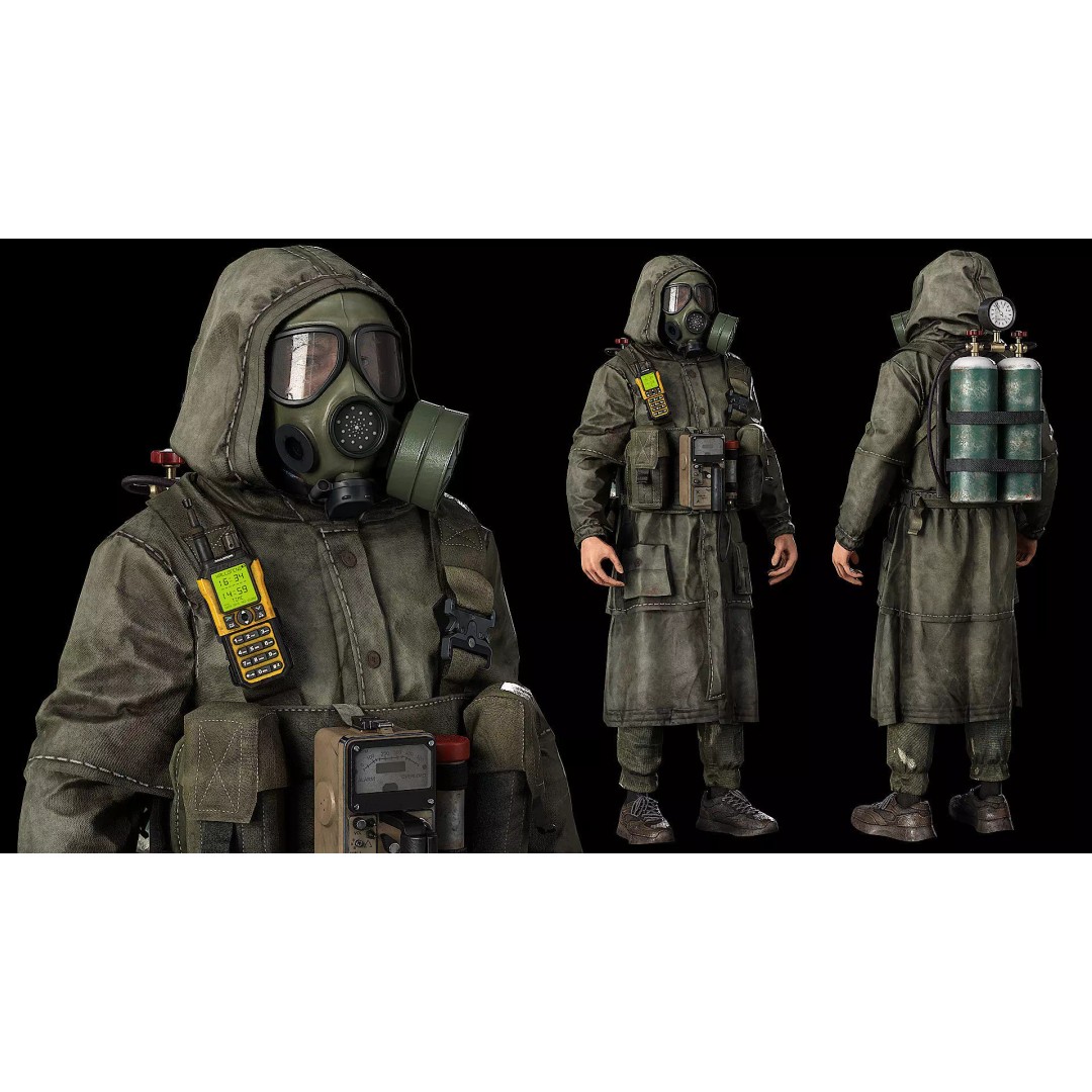 Post-Apocalyptic Survivor 3D Model – Modular Low-Poly Game Asset, FBX - View 2