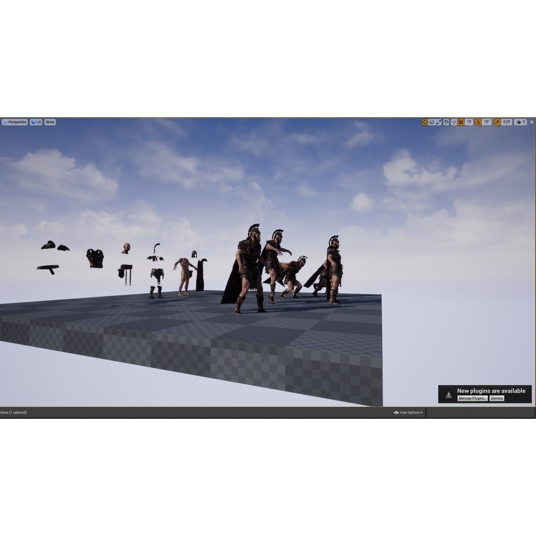 Roman Legion Officer 3D Model – Low Poly Rigged Character for Games - View 18