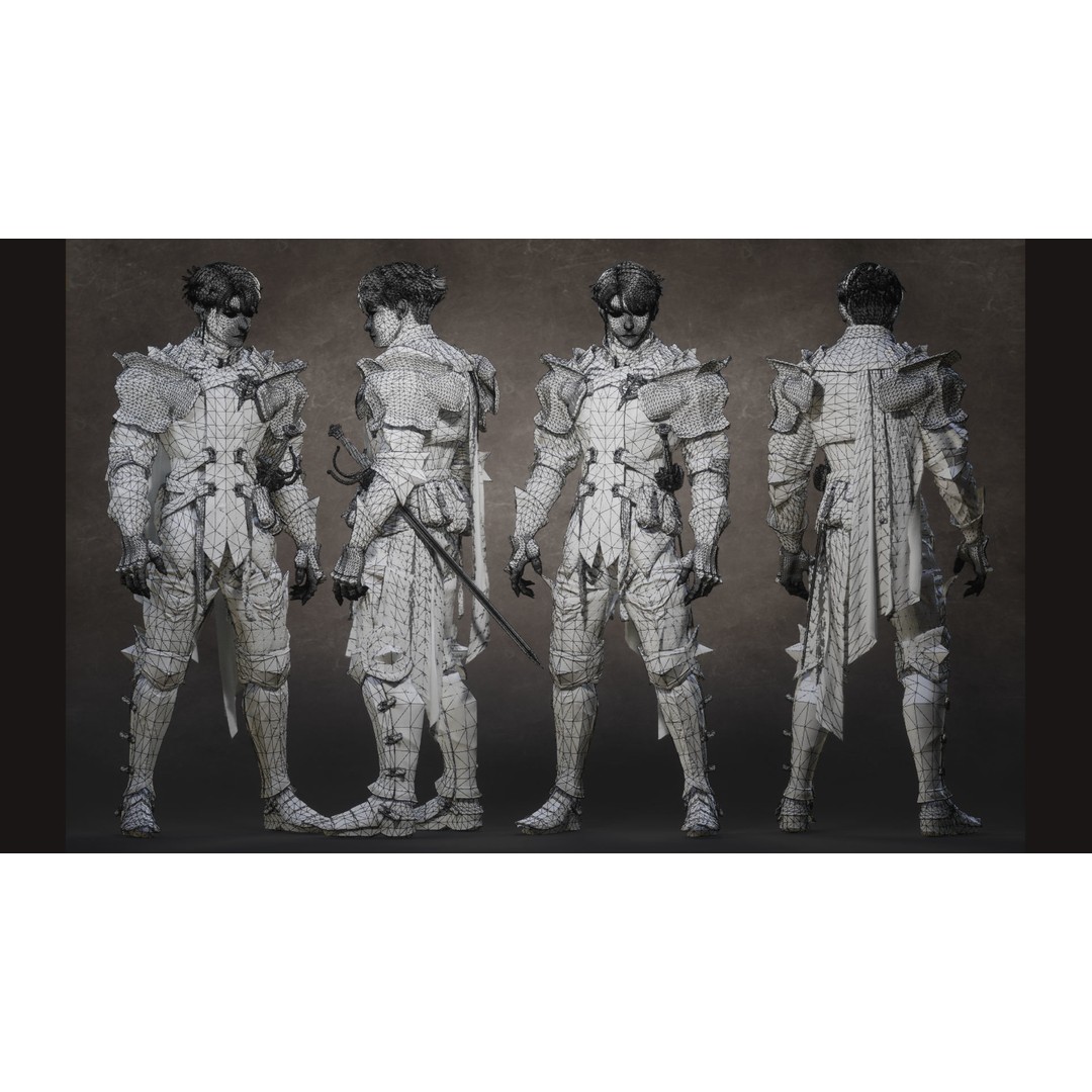 Medieval Explorer Soldier 3D Model – Low Poly Game-Ready Character, FBX - View 6