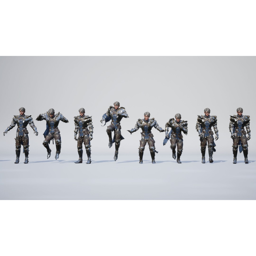 Medieval Explorer Soldier 3D Model – Low Poly Game-Ready Character, FBX - View 7
