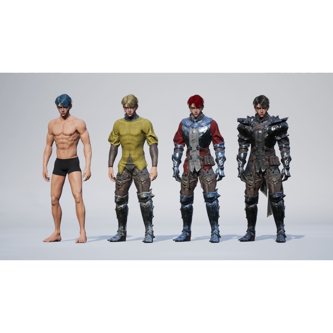 Medieval Explorer Soldier 3D Model – Low Poly Game-Ready Character, FBX - View 9