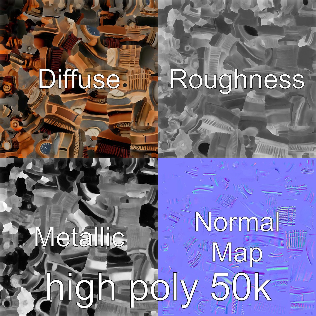 Steampunk Nautical Telescope 3D Model – Low Poly Vintage Asset, FBX