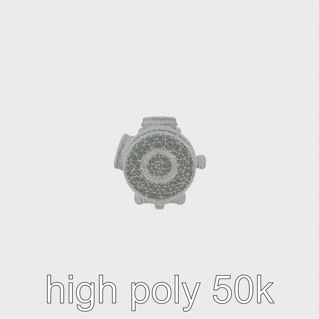 Steampunk Nautical Telescope 3D Model – Low Poly Vintage Asset, FBX - View 16