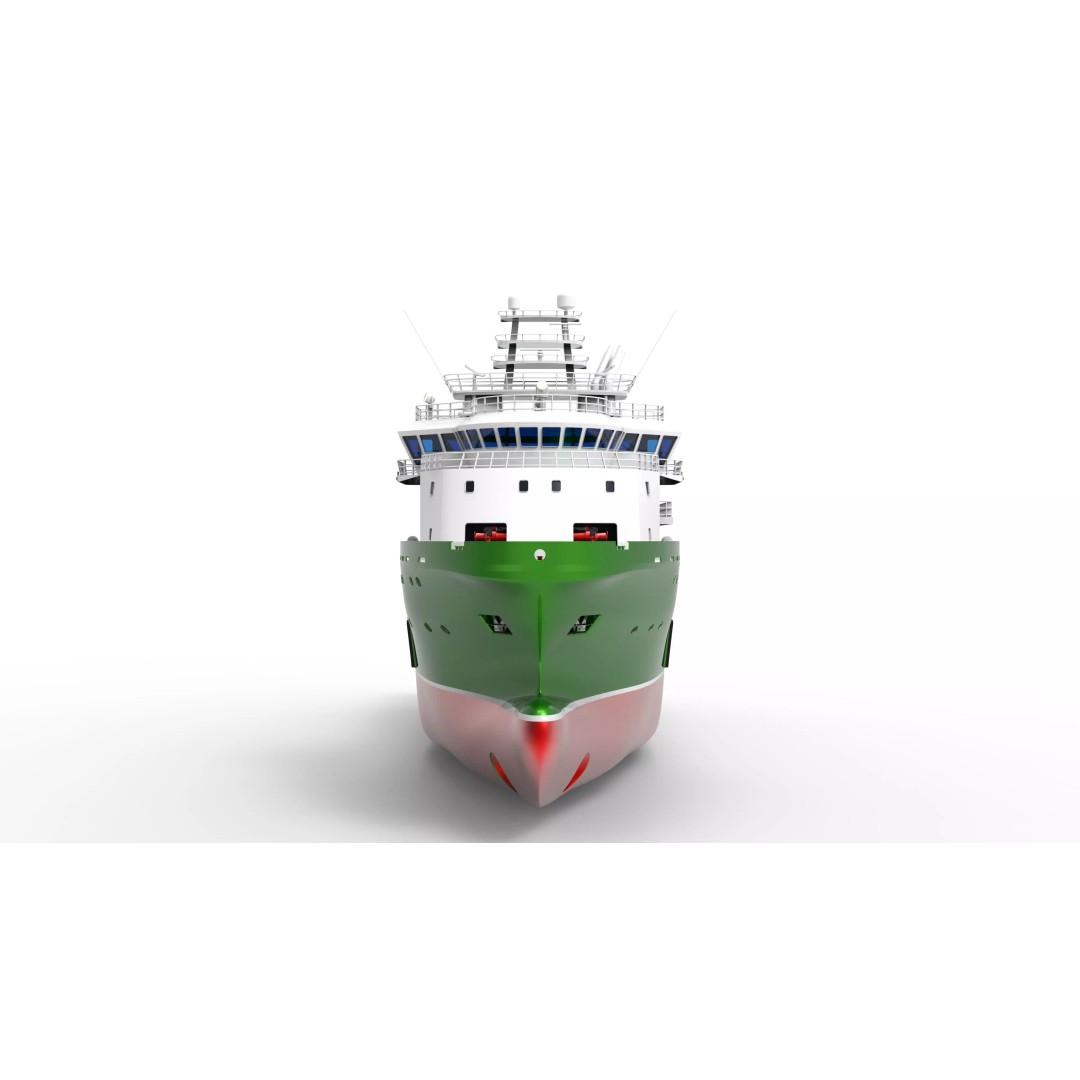 Anchor Handling Tug Supply 3D Model – Low Poly Industrial Watercraft, FBX - View 5
