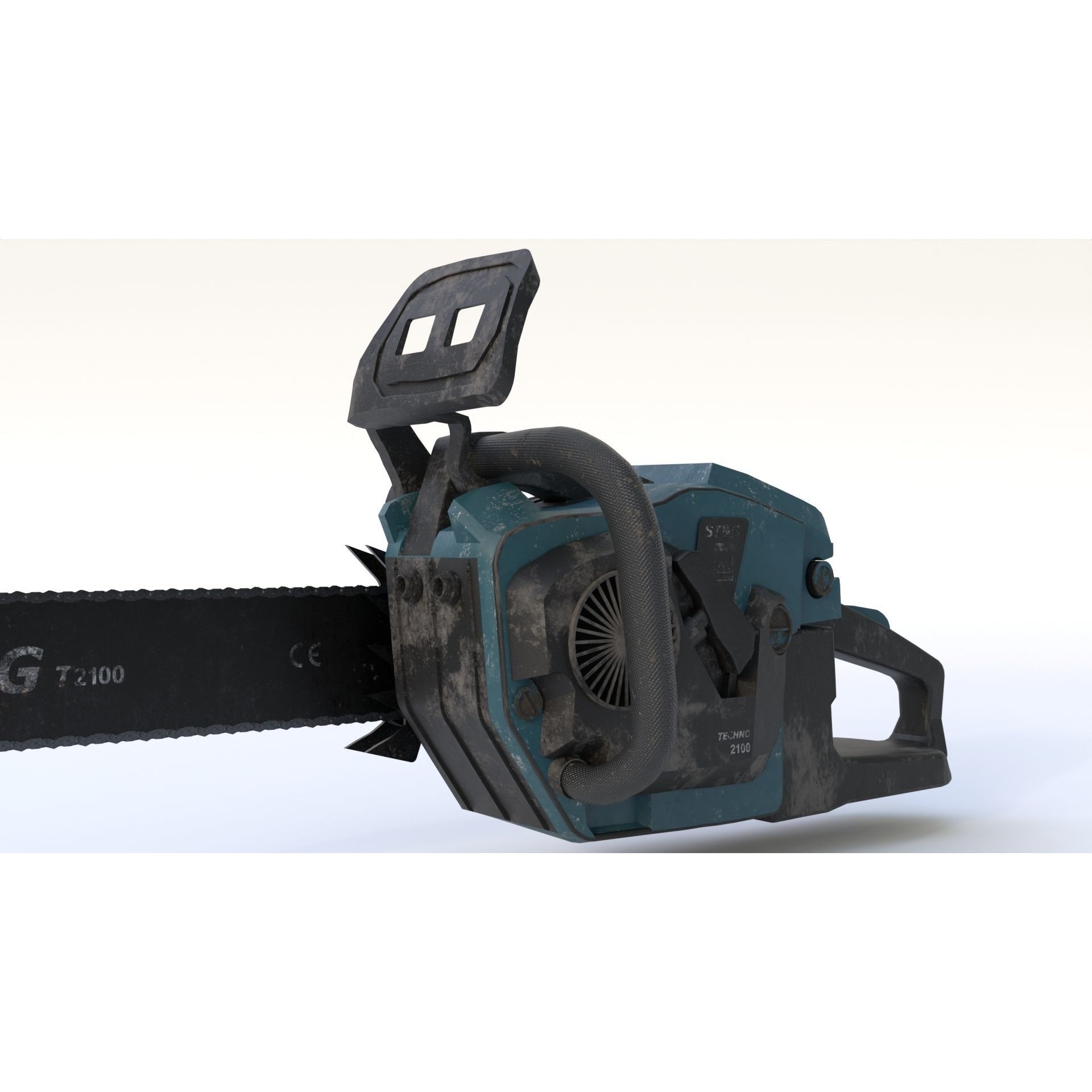 Chainsaw - Low-Poly Game-Ready 3D Model - View 13