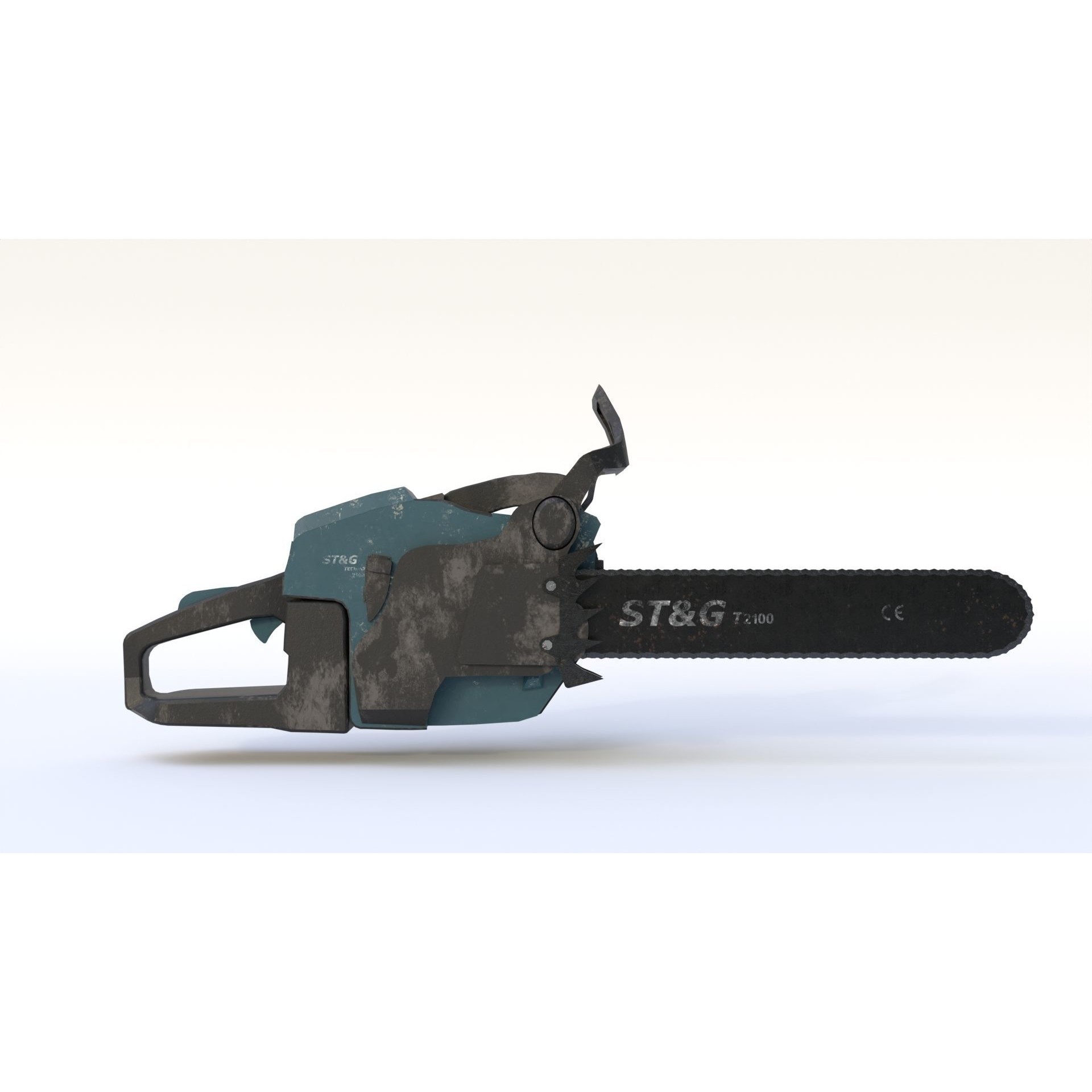 Chainsaw - Low-Poly Game-Ready 3D Model - View 7