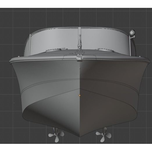 Riva Aquarama 3D Model – Classic Wooden Speedboat, FBX, OBJ - View 10