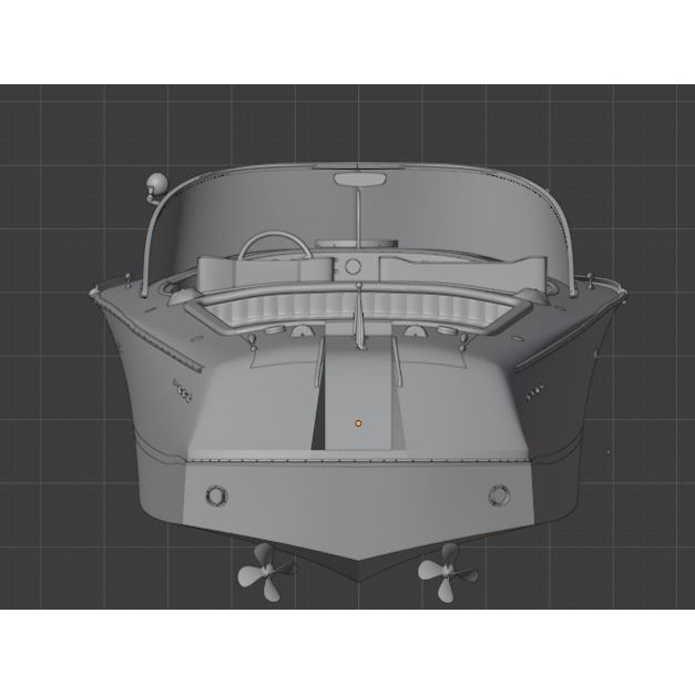 Riva Aquarama 3D Model – Classic Wooden Speedboat, FBX, OBJ - View 9