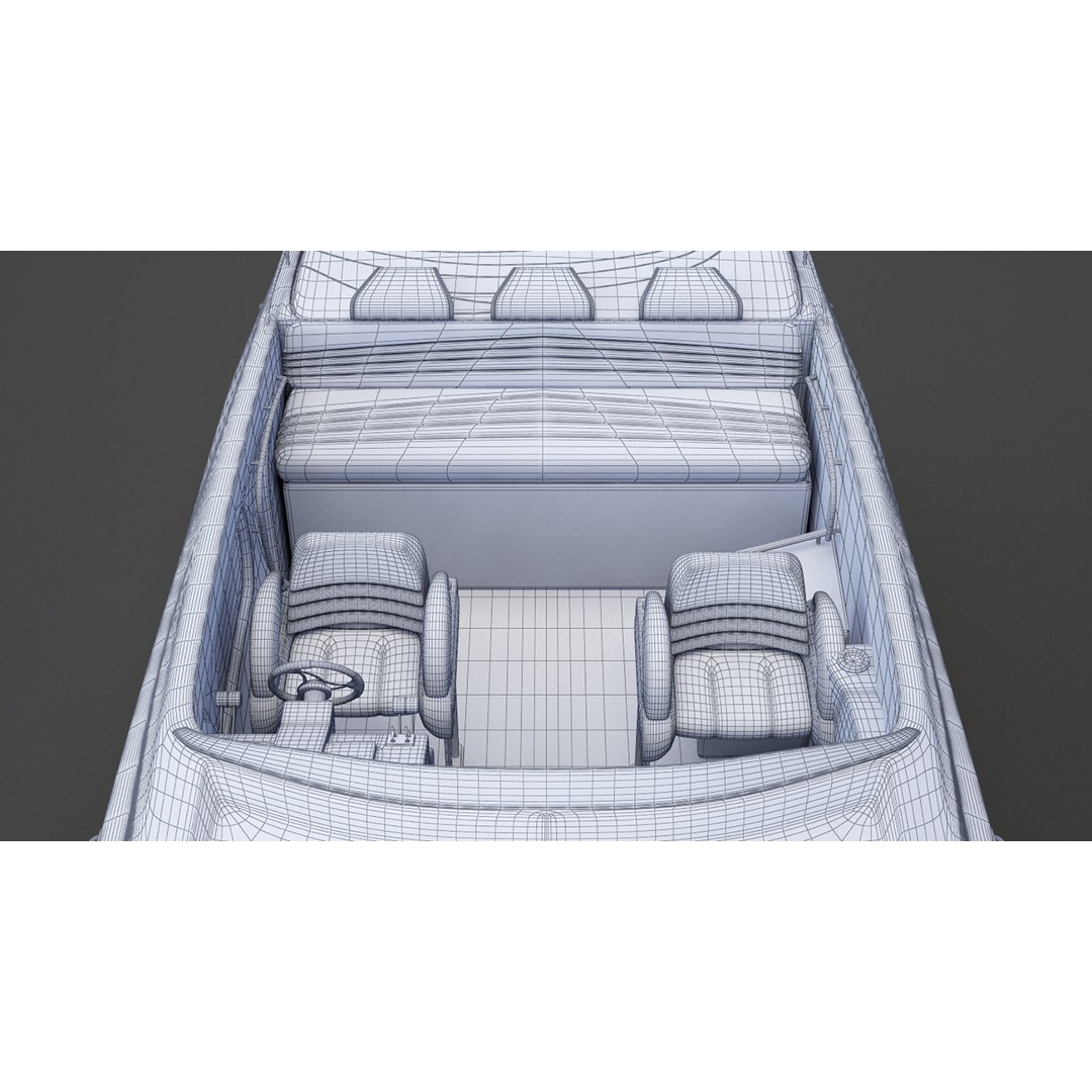 Motor Boat 03 3D Model – Photorealistic Watercraft for Animation, 3ds Max