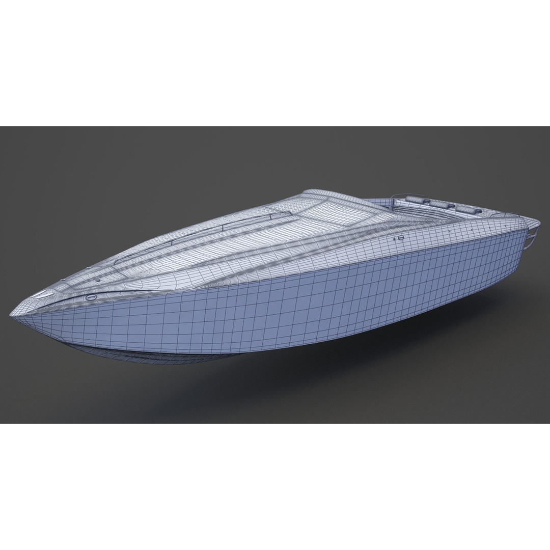 Motor Boat 03 3D Model – Photorealistic Watercraft for Animation, 3ds Max - View 16