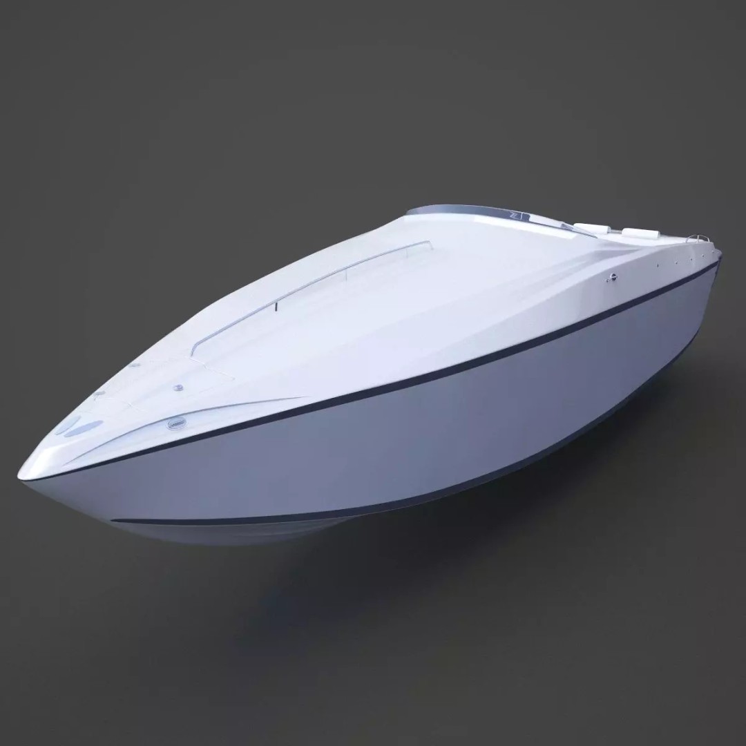 Motor Boat 03 3D Model – Photorealistic Watercraft for Animation, 3ds Max - View 2