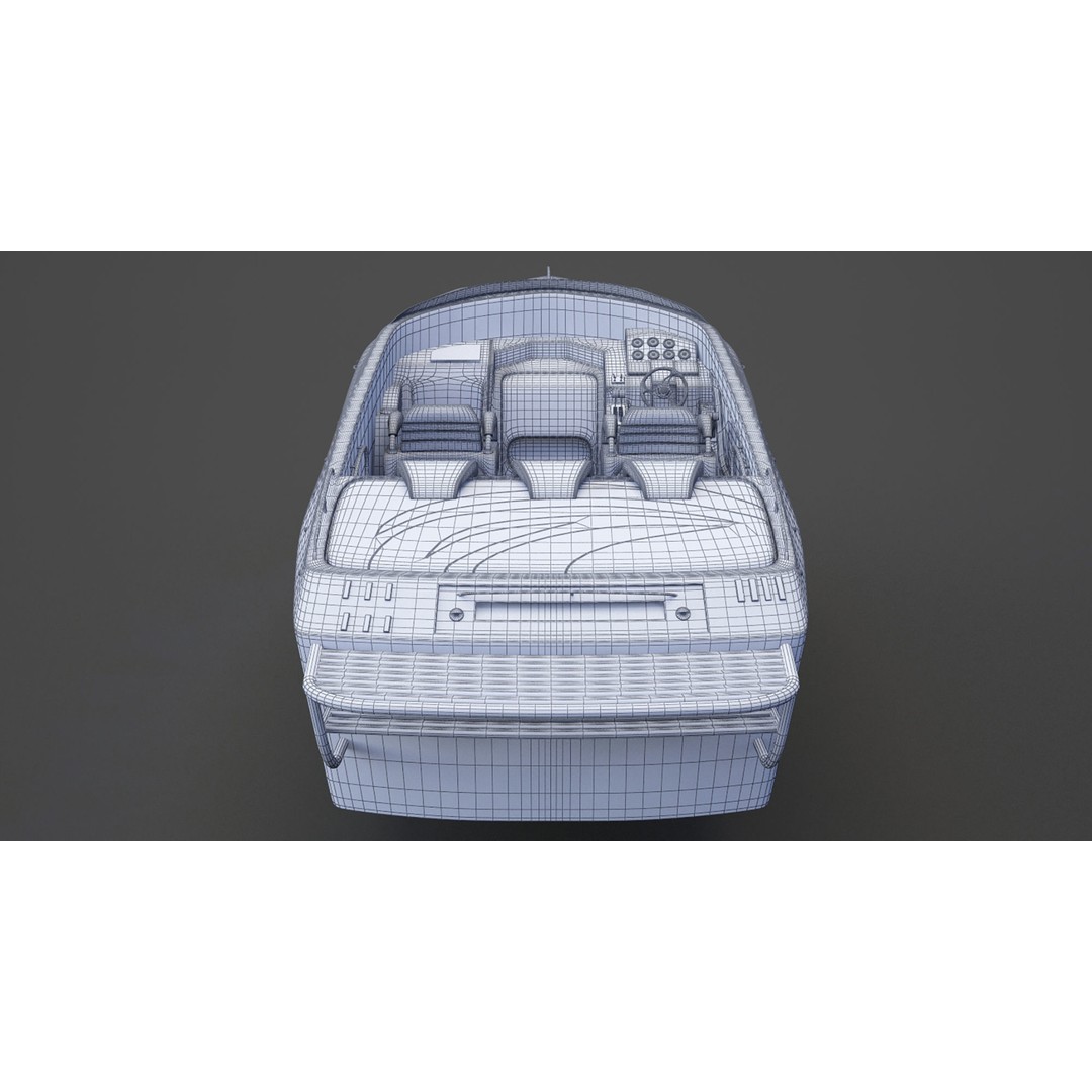 Motor Boat 03 3D Model – Photorealistic Watercraft for Animation, 3ds Max - View 20