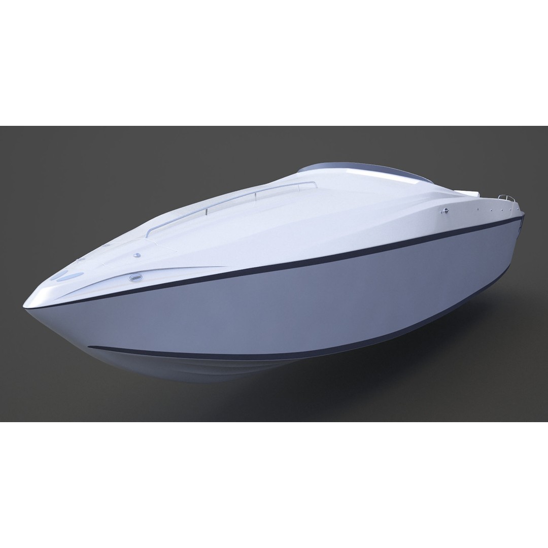 Motor Boat 03 3D Model – Photorealistic Watercraft for Animation, 3ds Max - View 3