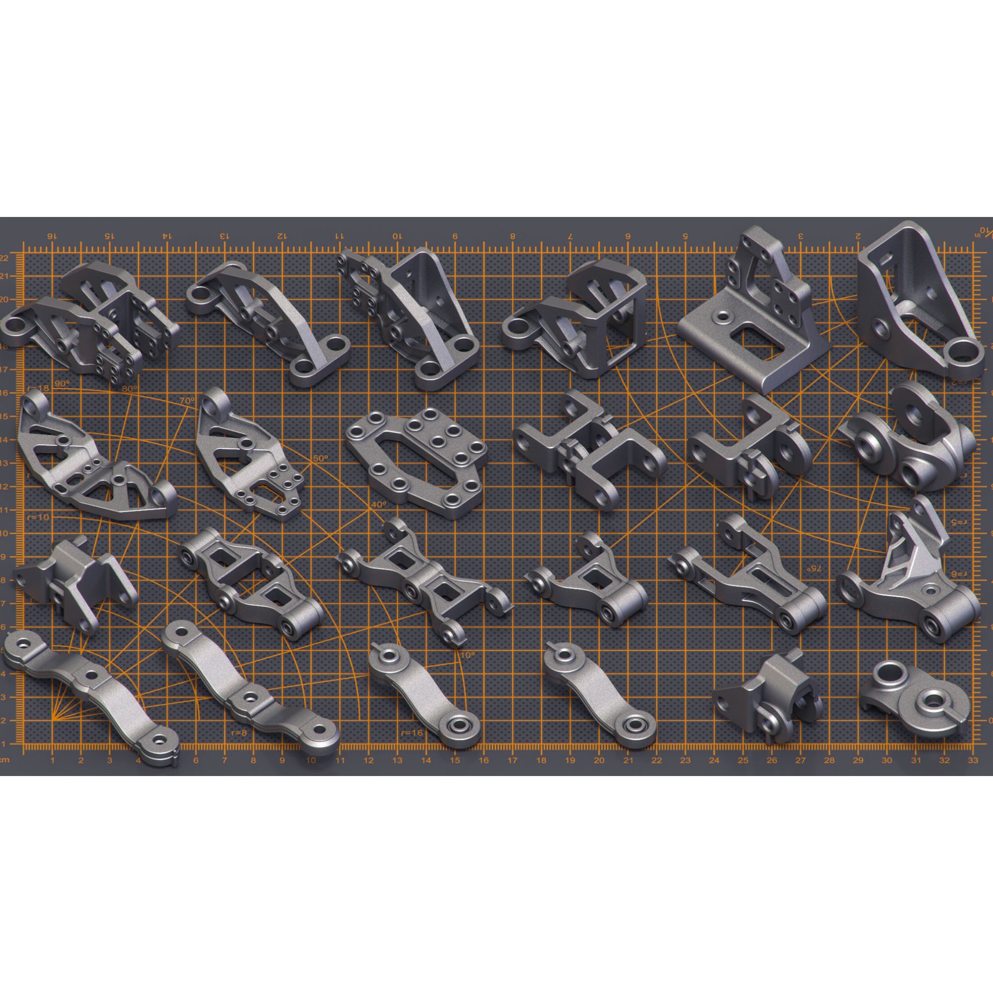 Mega Pack Hard Surface Kitbash - Game-Ready 3D Model - View 16