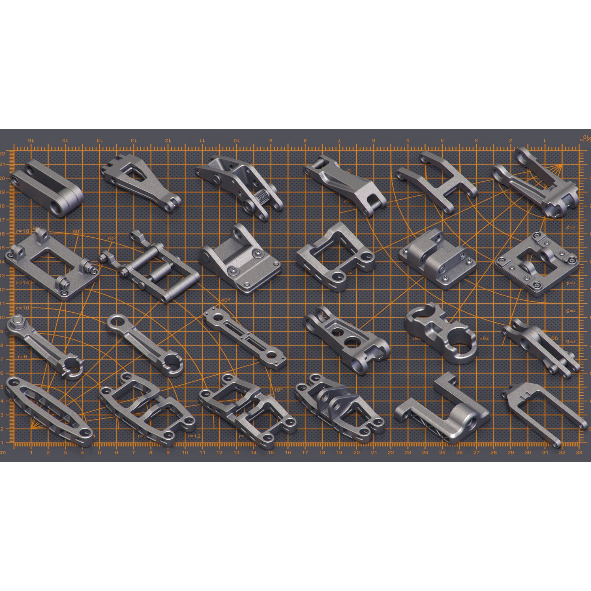 Mega Pack Hard Surface Kitbash - Game-Ready 3D Model - View 18