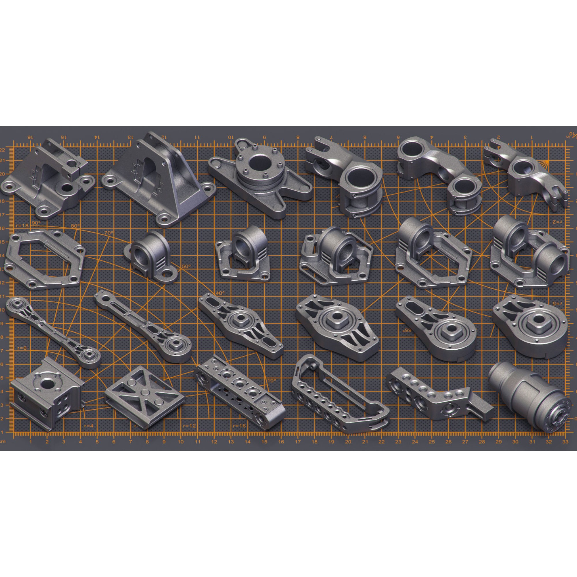 Mega Pack Hard Surface Kitbash - Game-Ready 3D Model - View 19