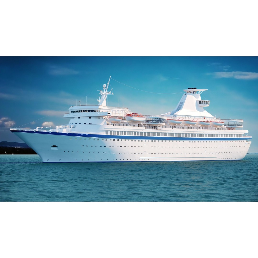 Vintage Cruiseship 3D Model – High Poly Detailed Ocean Liner, FBX & OBJ - View 4