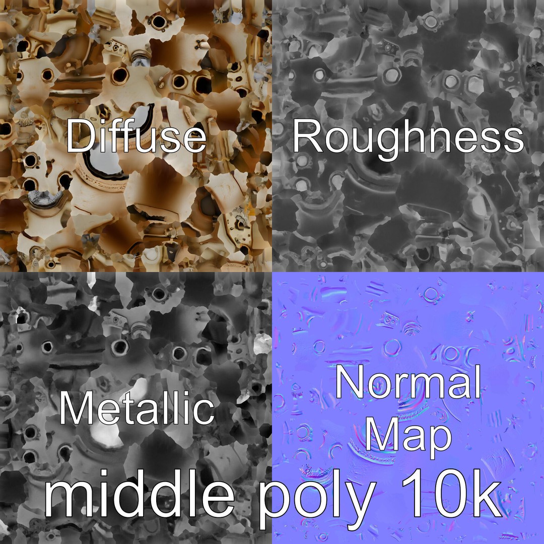 Antique Deep Diver Submarine 3D Model – Low Poly PBR Asset, FBX