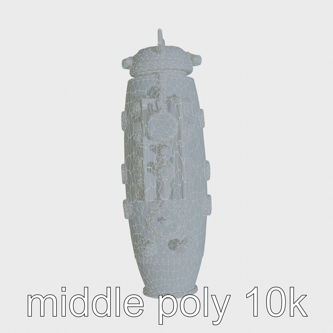 Antique Deep Diver Submarine 3D Model – Low Poly PBR Asset, FBX - View 18