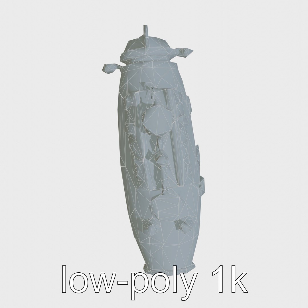 Antique Deep Diver Submarine 3D Model – Low Poly PBR Asset, FBX - View 25