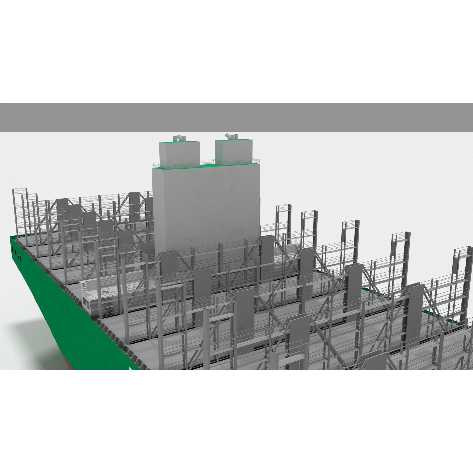 Ever Ace Container Ship - Low-Poly Game-Ready 3D Model - View 10