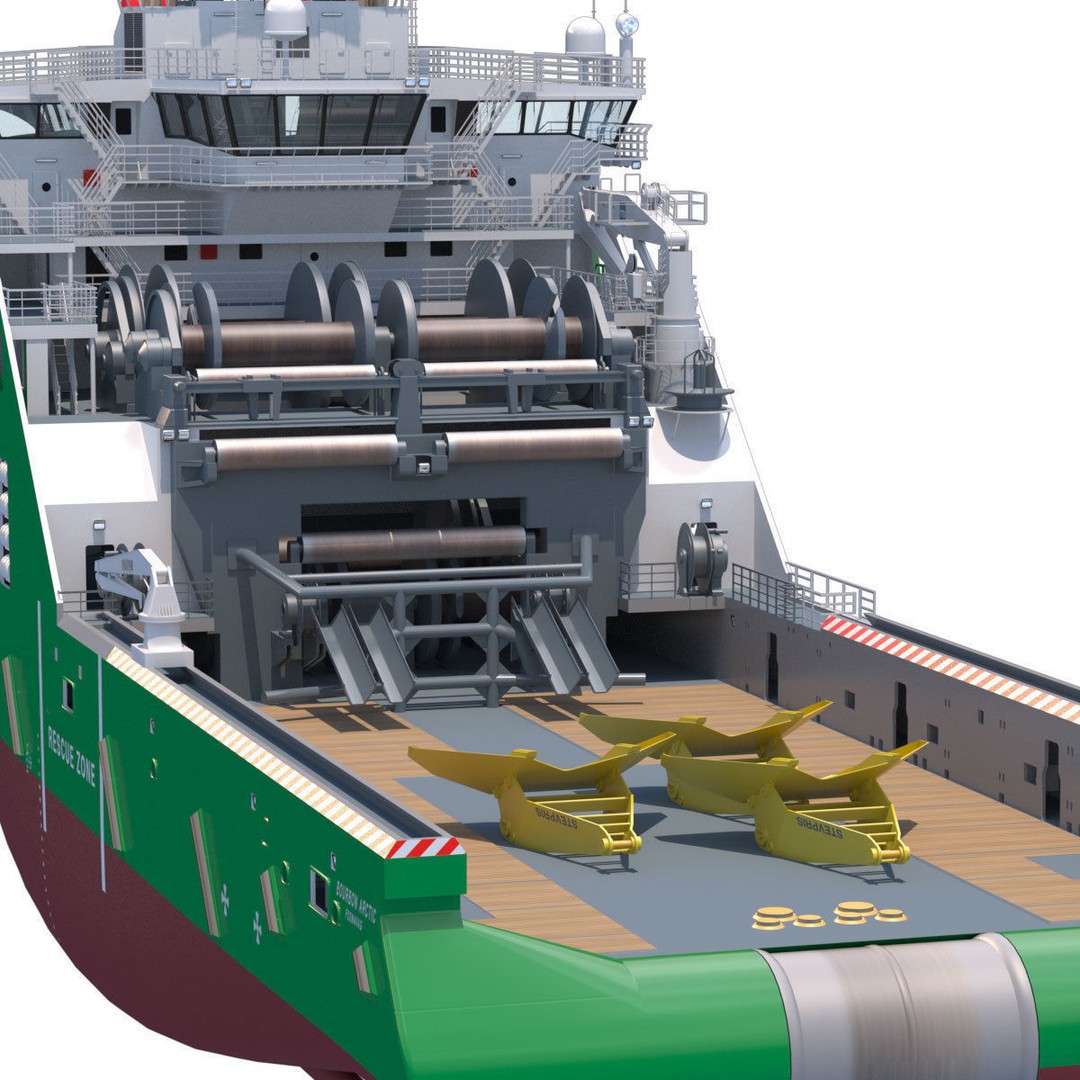 BOURBON ARCTIC 3D Model – Detailed Industrial Tug Vessel, FBX