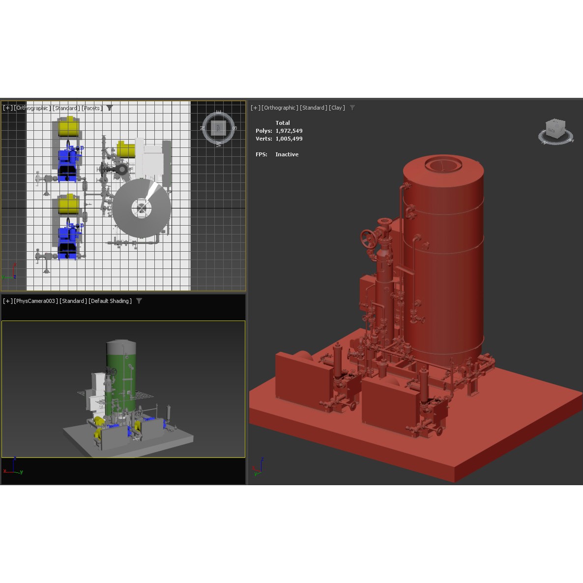 Steam Generator - Game-Ready 3D Model