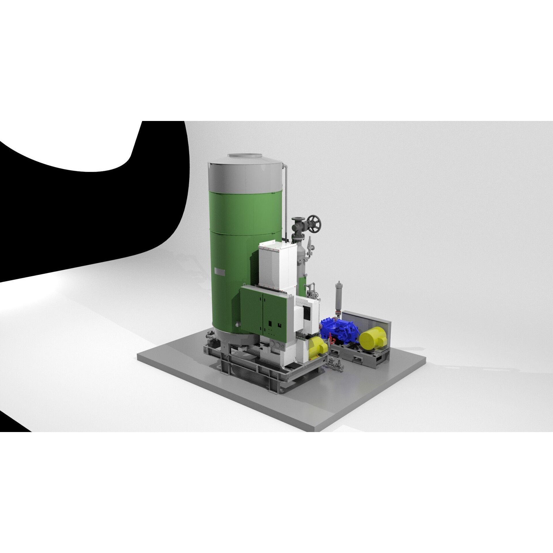 Steam Generator - Game-Ready 3D Model - View 3
