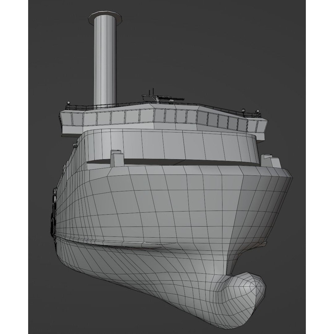 Scandlines Hybrid Ferry 3D Model – Low Poly Watercraft, FBX - View 14