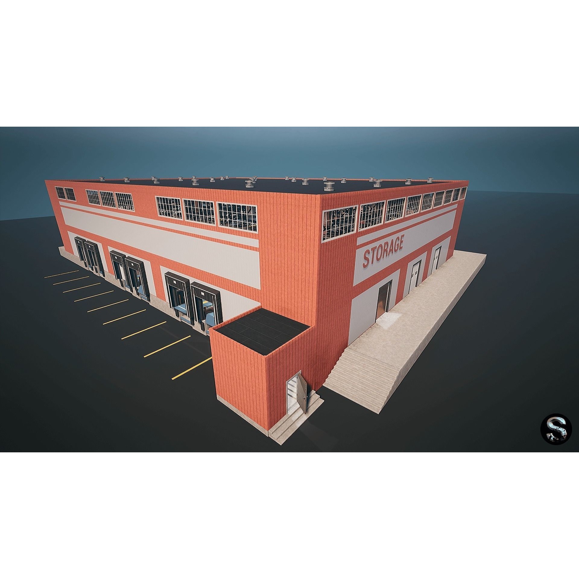 Storage Pack - Low-Poly Game-Ready 3D Model - View 8