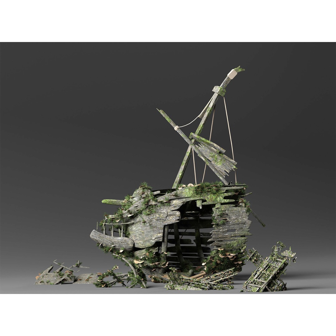 Treasure Of The Sea 3D Model – Pirate Ship & Shipwreck Collection for Blender
