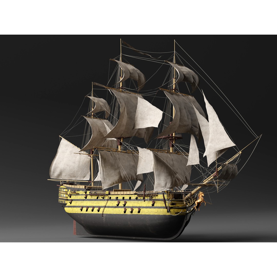Treasure Of The Sea 3D Model – Pirate Ship & Shipwreck Collection for Blender - View 7