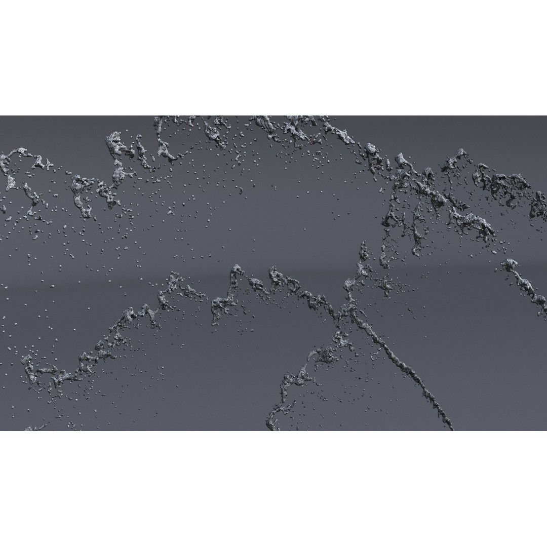 Six Animated Fountains 3D Model – Realistic Water Simulation, FBX, OBJ - View 7