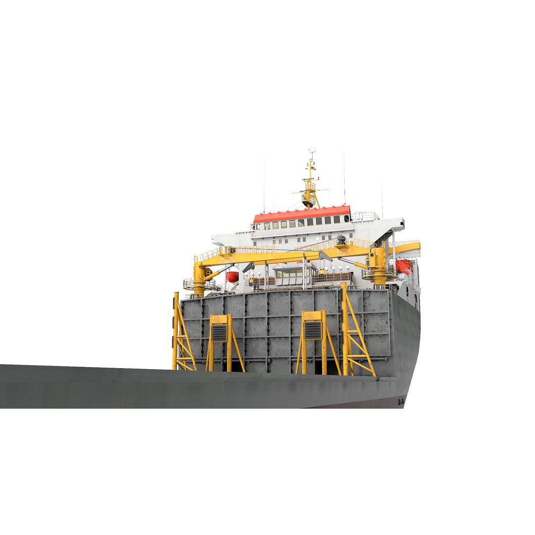 Heavy Load Carrier 3D Model – High Detail Vessel for Offshore Use, FBX - View 10