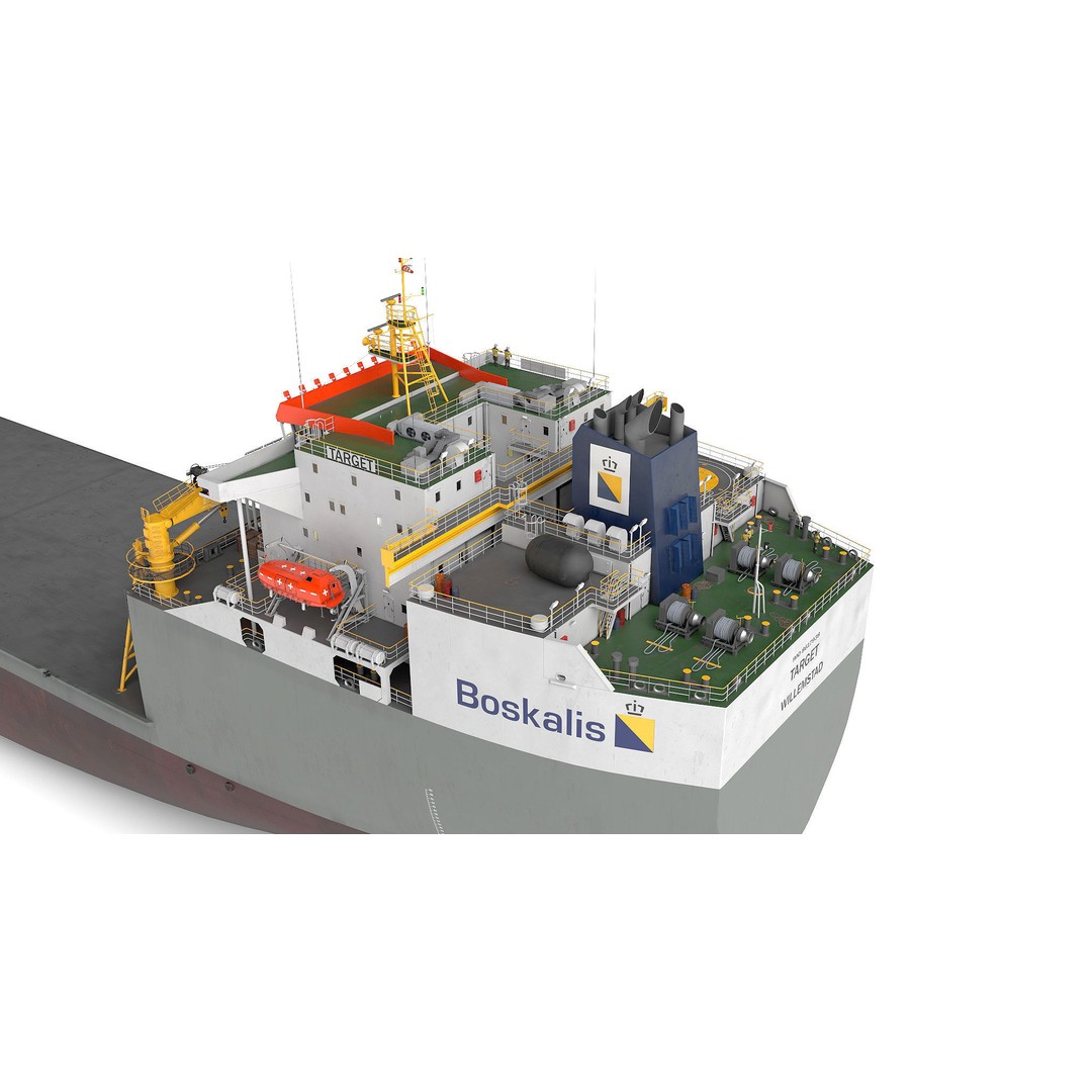 Heavy Load Carrier 3D Model – High Detail Vessel for Offshore Use, FBX - View 11