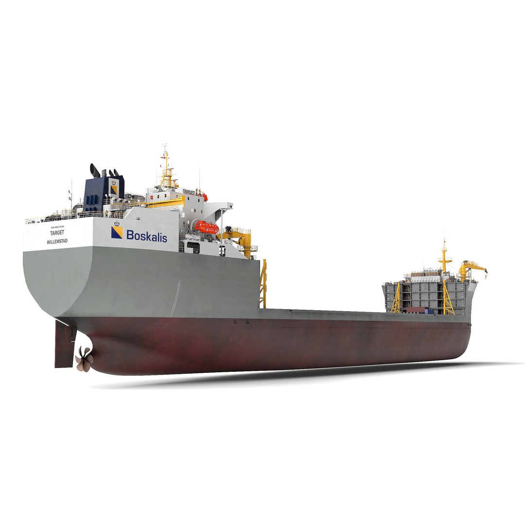 Heavy Load Carrier 3D Model – High Detail Vessel for Offshore Use, FBX - View 3