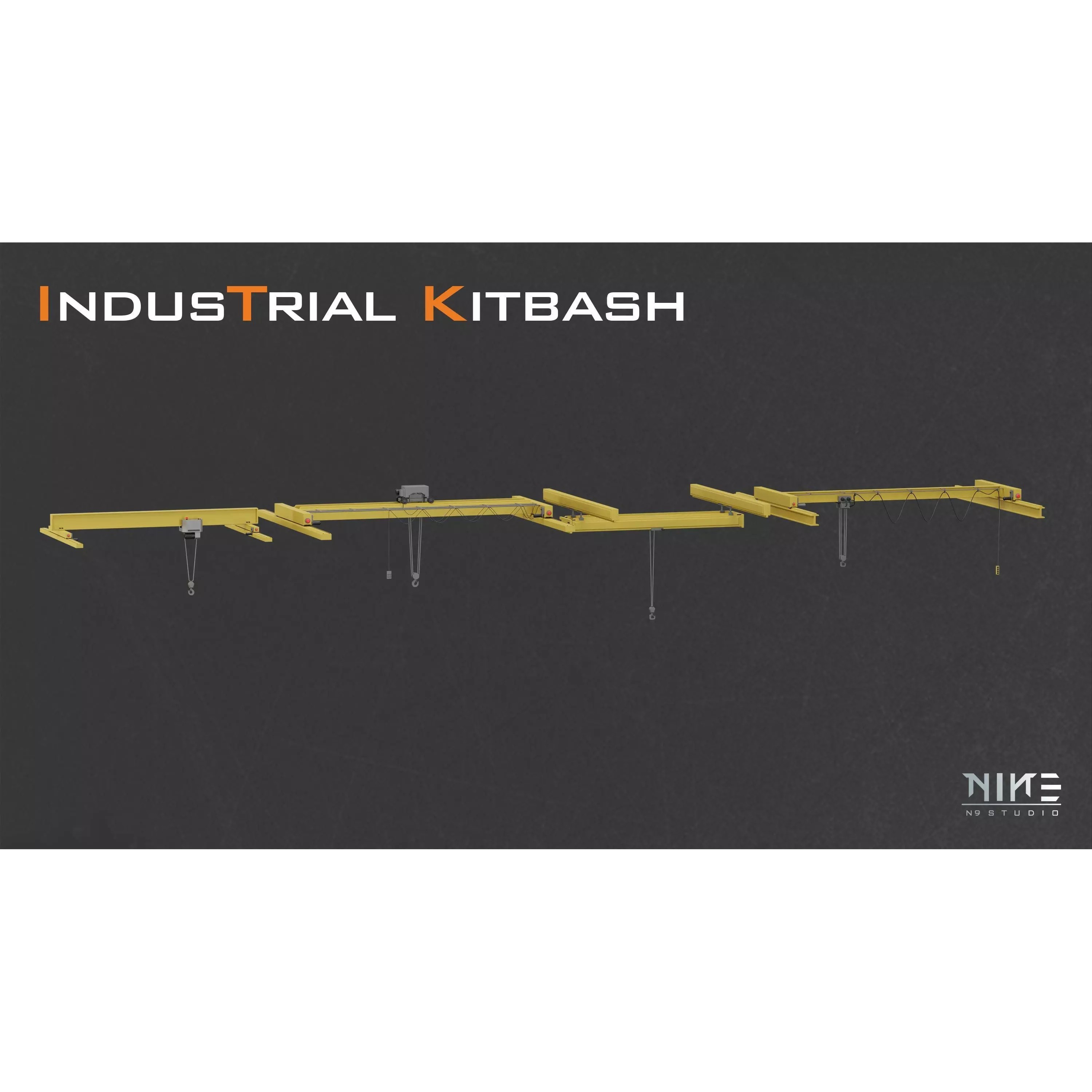 Industrial Kitbash - Game-Ready 3D Model - View 12