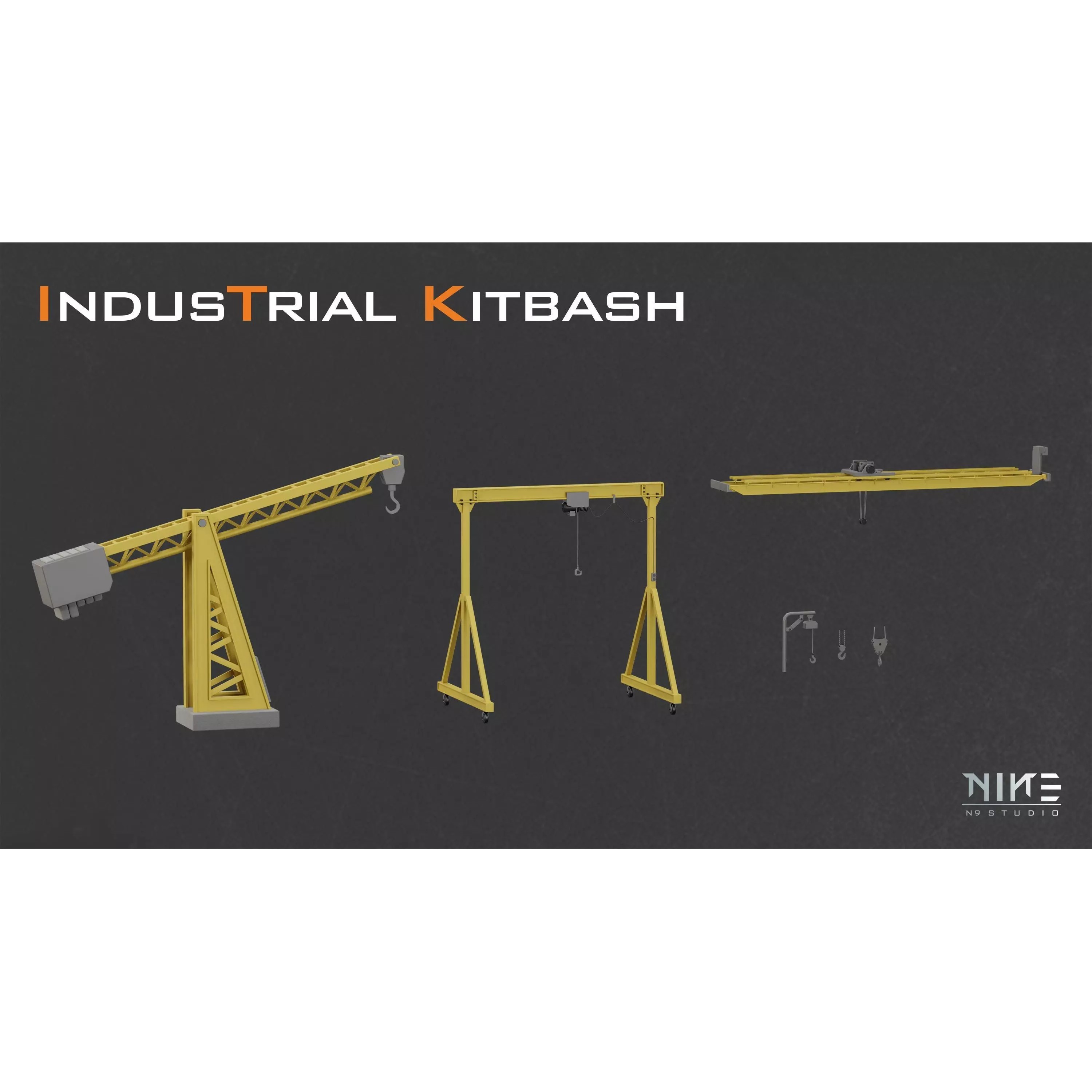 Industrial Kitbash - Game-Ready 3D Model - View 13